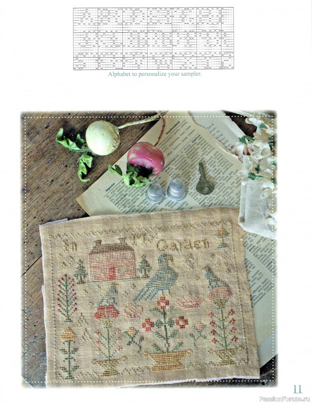 Коллекция вышивки в книге «Sewing Club»