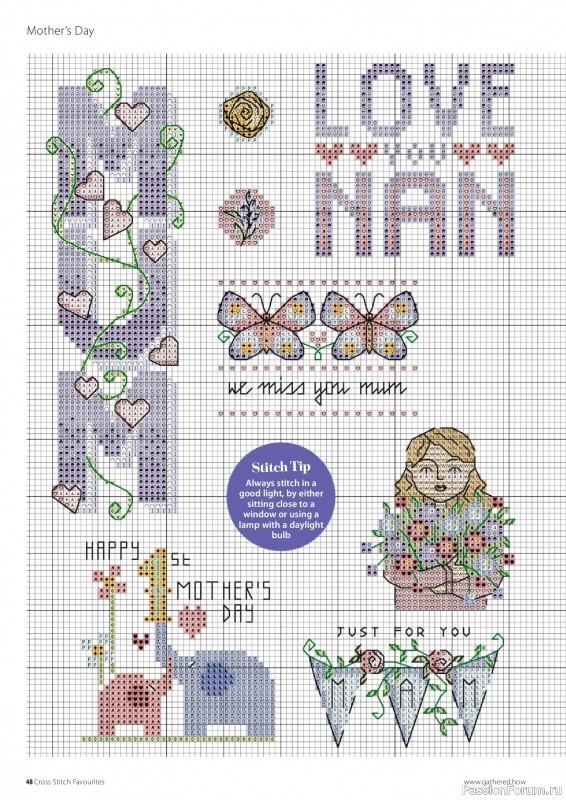 Коллекция вышивки в журнале &laquo;Cross Stitch Favourites - Spring 2025&raquo;