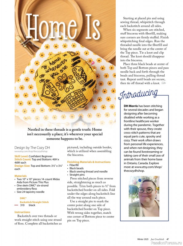 Коллекция вышивки в журнале «Just CrossStitch - Winter 2025»