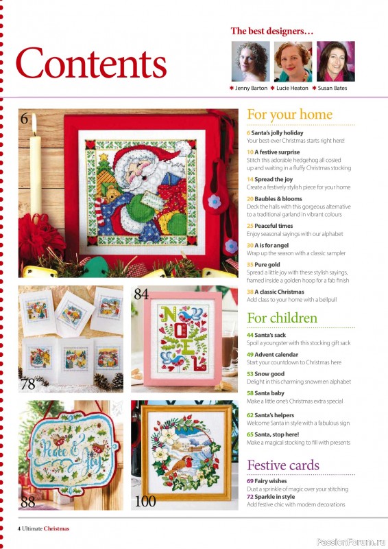 Коллекция вышивки в журнале «Ultimate CrossStitch – Christmas 2026»