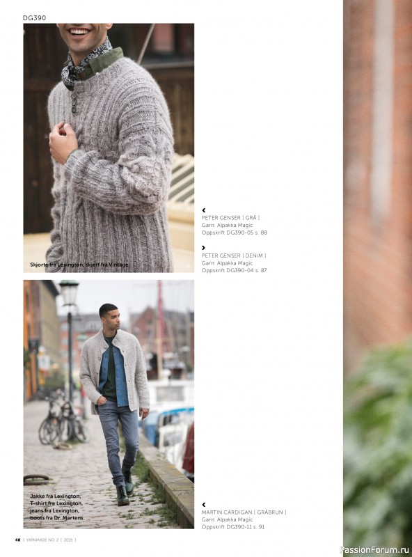 Вязаные проекты в журнале «Yarnmade №2 2019 Autumn & Winter Collection».