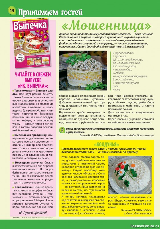 Коллекция кулинарных рецептов в журнале «Наша кухня Салаты и Закуски №2 2024»