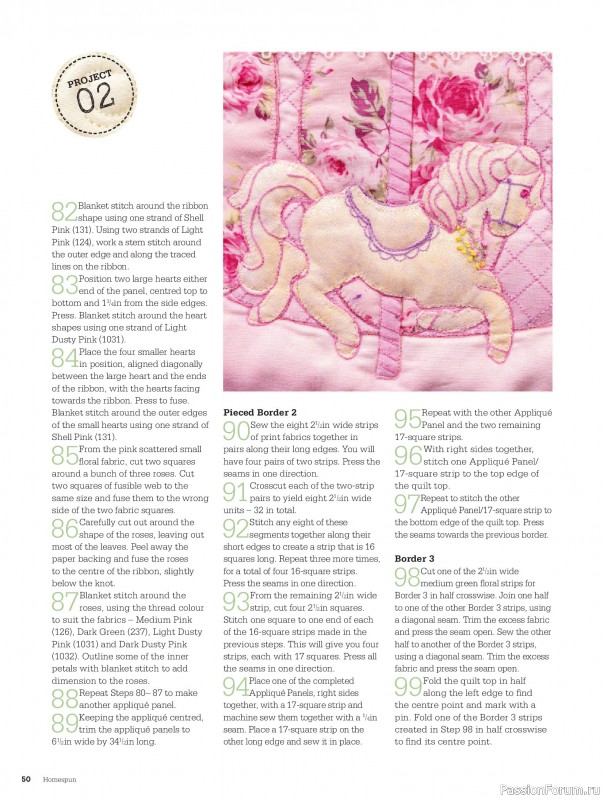 Коллекция проектов для рукодельниц в журнале «Australian Homespun №228 2025»