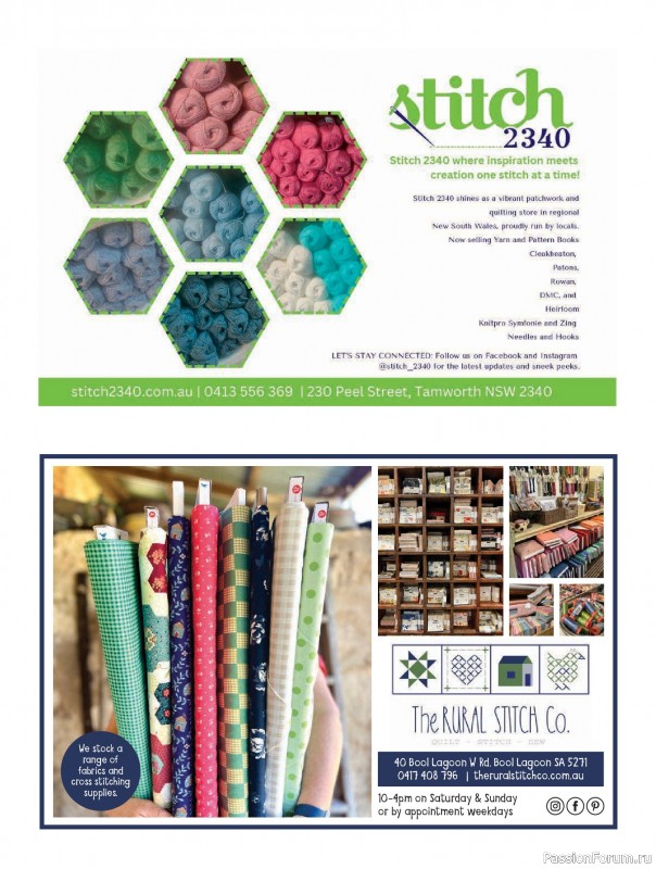 Коллекция проектов для рукодельниц в журнале &laquo;Australian Homespun №230 2026&raquo;