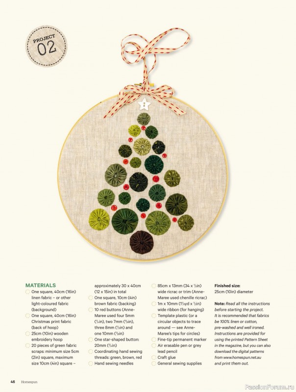 Коллекция проектов для рукодельниц в журнале «Australian Homespun - October-November 2025»