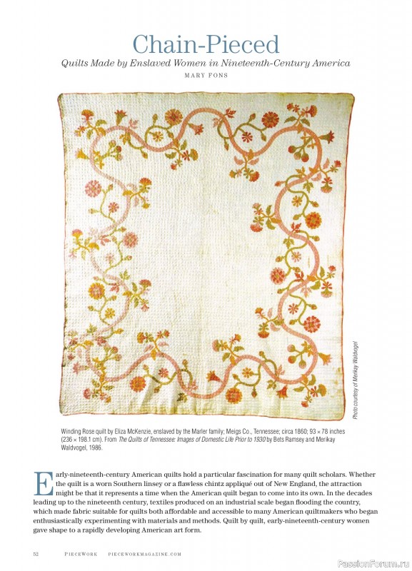 Коллекция проектов для рукодельниц в журнале &laquo;PieceWork - Spring 2025&raquo;