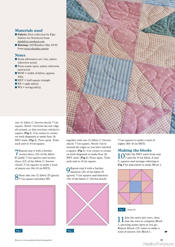 Коллекция проектов для рукодельниц в журнале «Todays Quilter №142 2026»
