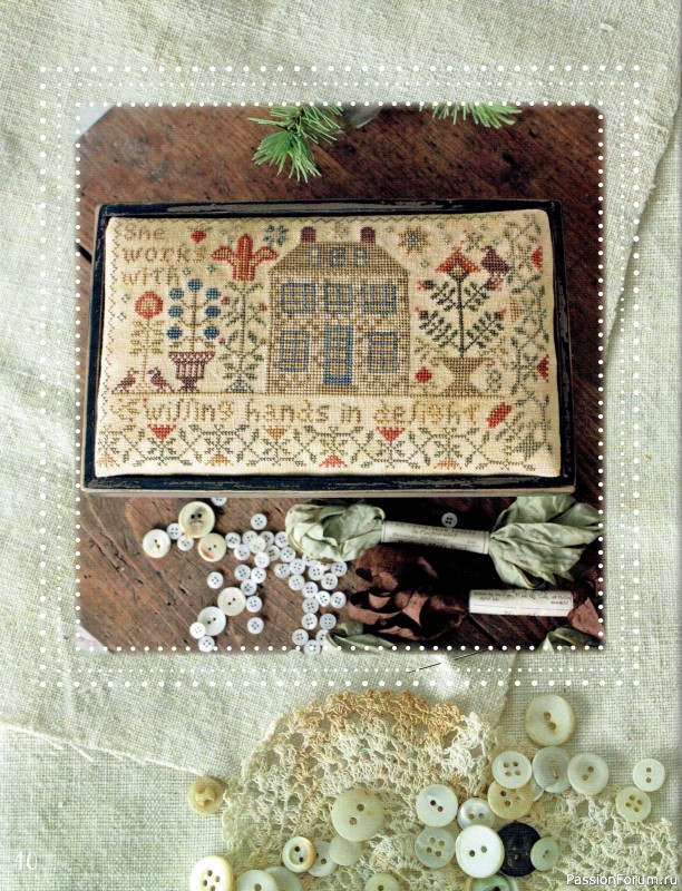 Коллекция вышивки в книге «Sewing Club»