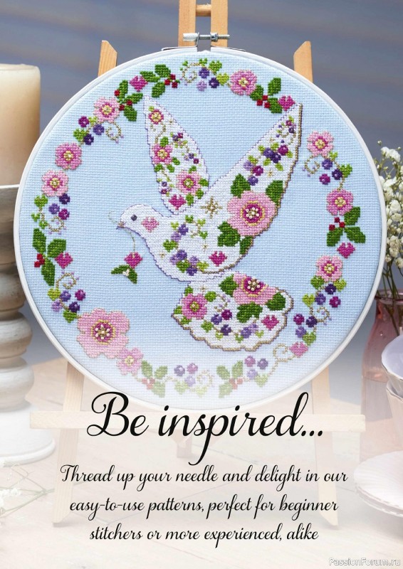 Коллекция вышивки в журнале «The World of Cross Stitching №328 2022»