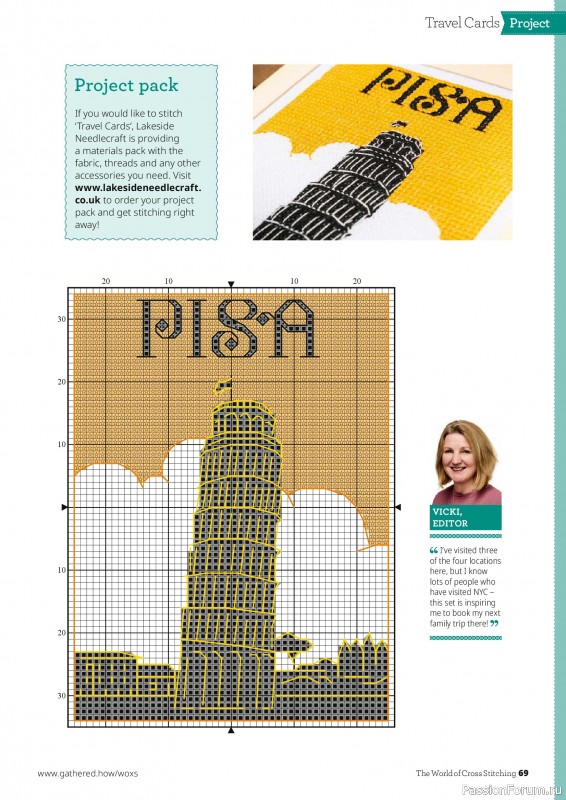 Коллекция вышивки в журнале «The World of Cross Stitching №375 2026»
