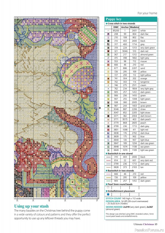 Коллекция вышивки в журнале «Ultimate CrossStitch - Christmas 2025»