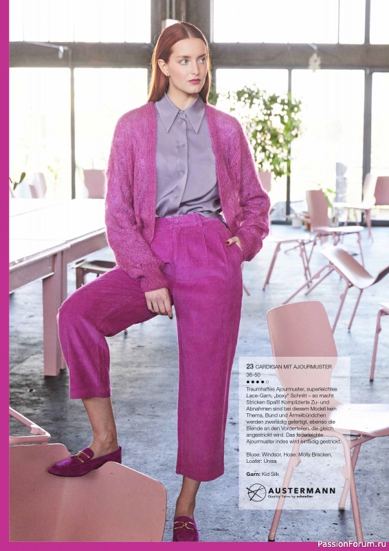Вязаные модели в журнале «Burda Stricken №1 2024»