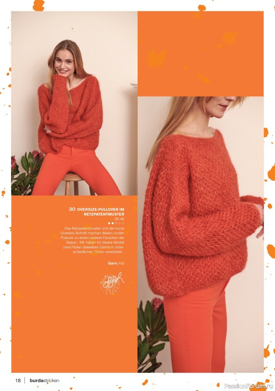 Вязаные модели в журнале «Burda Stricken №3 2022»