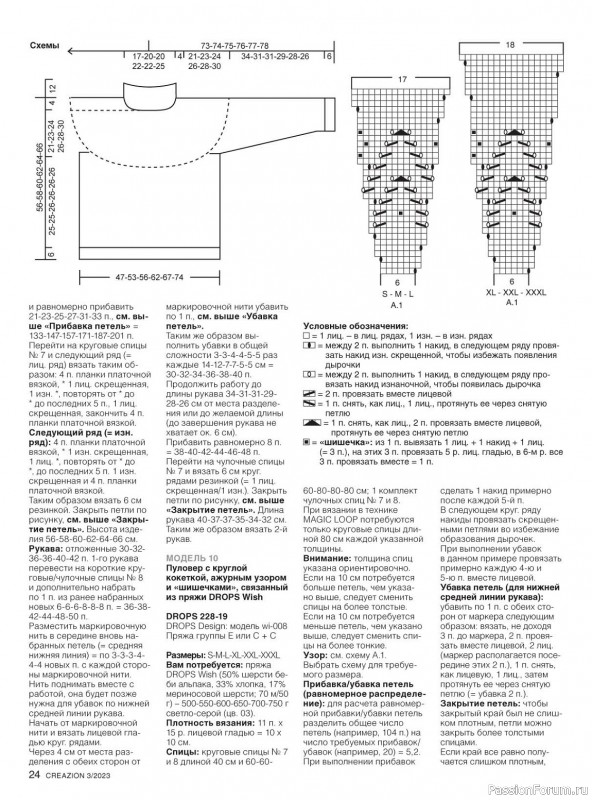 Вязаные модели в журнале «Creazion №3 2023»