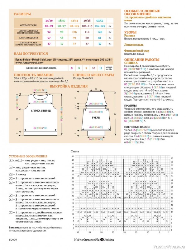 Вязаные модели в журнале &laquo;Knitting. Вязание №1 2026&raquo;