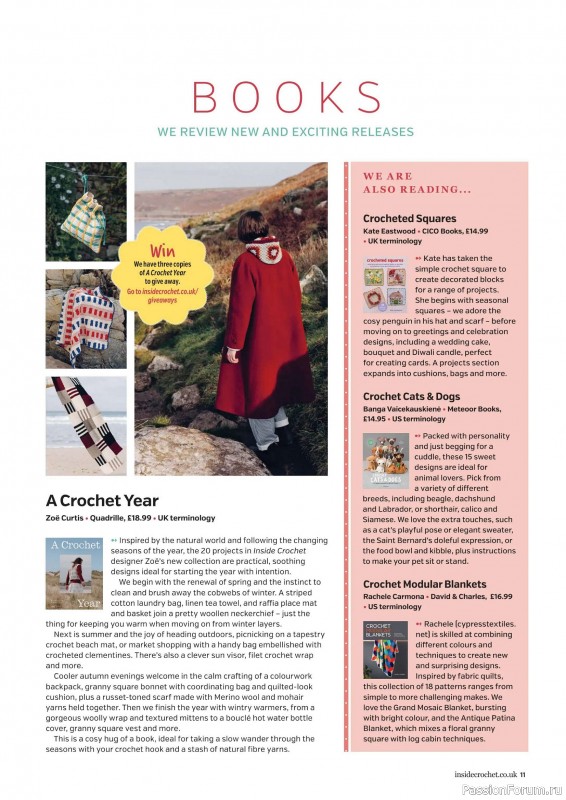 Вязаные проекты крючком в журнале &laquo;Inside Crochet №186 2026&raquo;