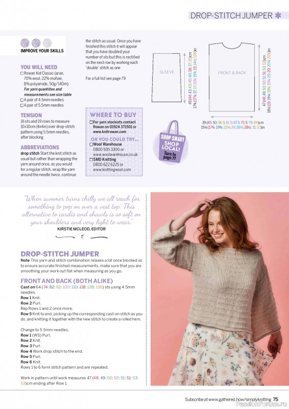 Вязаные проекты крючком в журнале «Simply Knitting №264 2025»