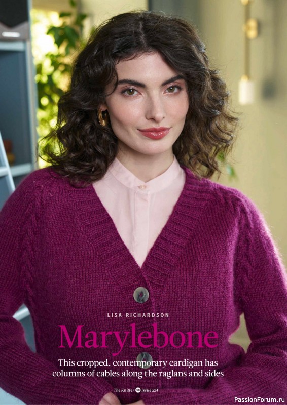 Вязаные проекты спицами в журнале «The Knitter №224 2026»