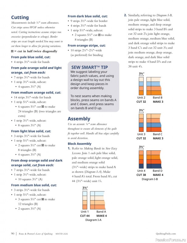 Коллекция проектов для рукодельниц в журнале «Fons & Porter's Love of Quilting - Winter 2026»