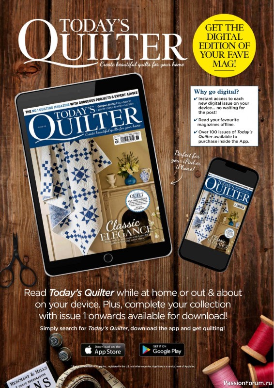 Коллекция проектов для рукодельниц в журнале &laquo;Todays Quilter №136 2026&raquo;