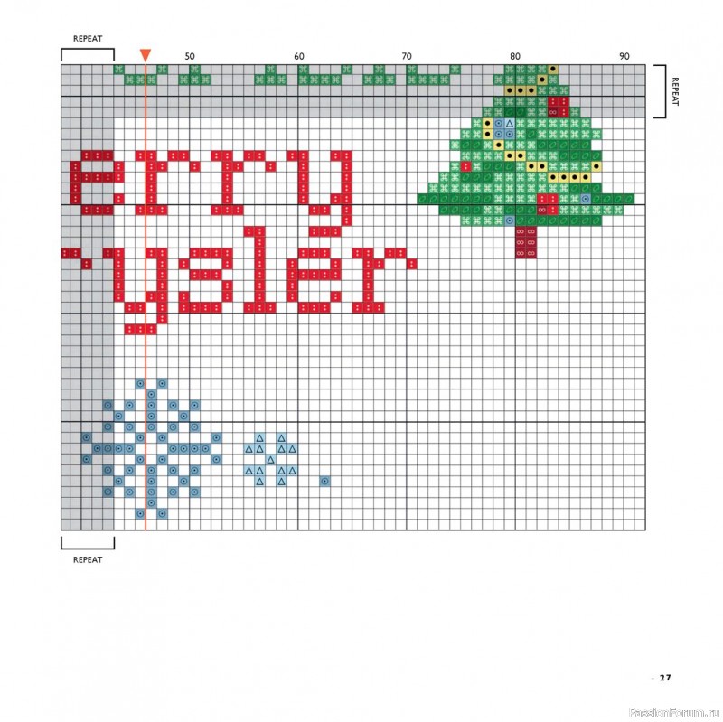 Коллекция вышивки в книге «Cross-Stitch for the Holidays»