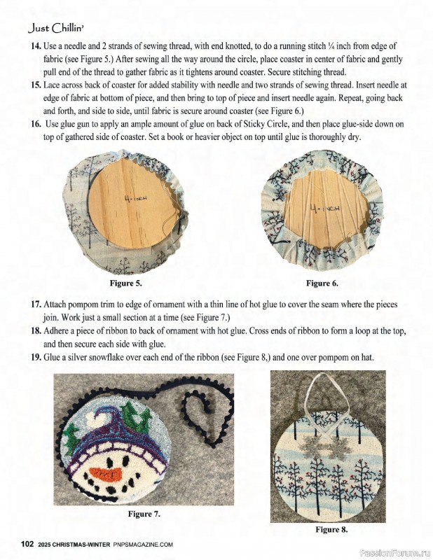 Коллекция вышивки в журнале «Punch Needle & Primitive Stitcher - Winter 2025»