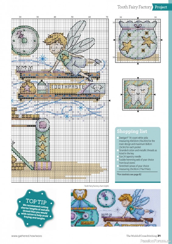 Коллекция вышивки в журнале «The World of Cross Stitching №374 2026»