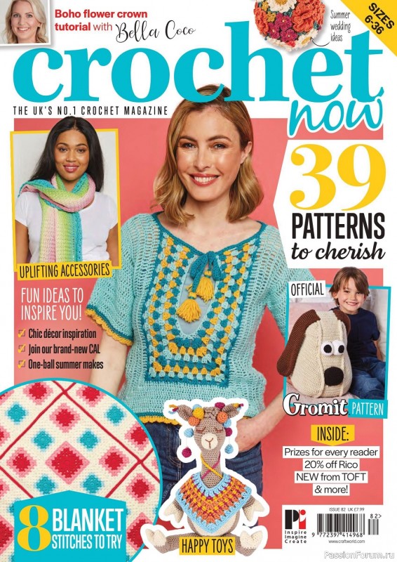 Вязаные модели крючком в журнале «Crochet Now №82 2022»