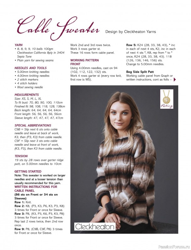 Вязаные модели спицами в журнале «Australian Knitting Vol.18 №2 2026»