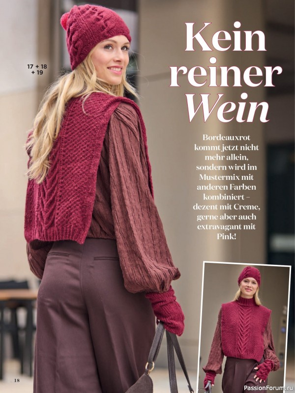 Вязаные модели в журнале &laquo;Sabrina №11 2026 German&raquo;