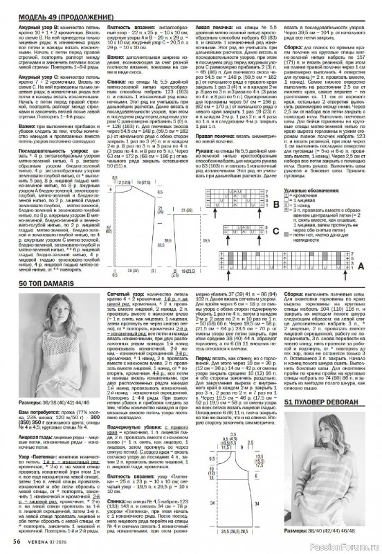 Вязаные модели в журнале «Verena №2 2026»