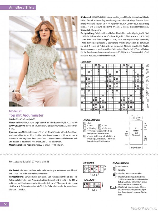 Вязаные проекты спицами в журнале &laquo;Hundert Seiten voller Ideen №2 2026&raquo;