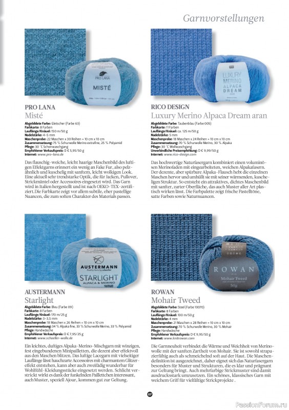 Вязаные проекты спицами в журнале «The Knitter №83 2026 Germany»