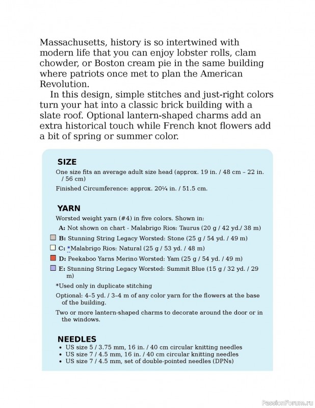 Вязаные проекты в книге «Knitting the U.S.A.». Часть 1