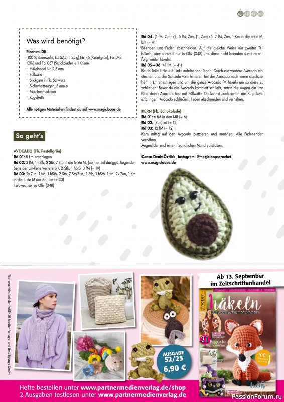 Вязаные проекты в журнале «Amigurumi Spezial - Mini №2 2025»