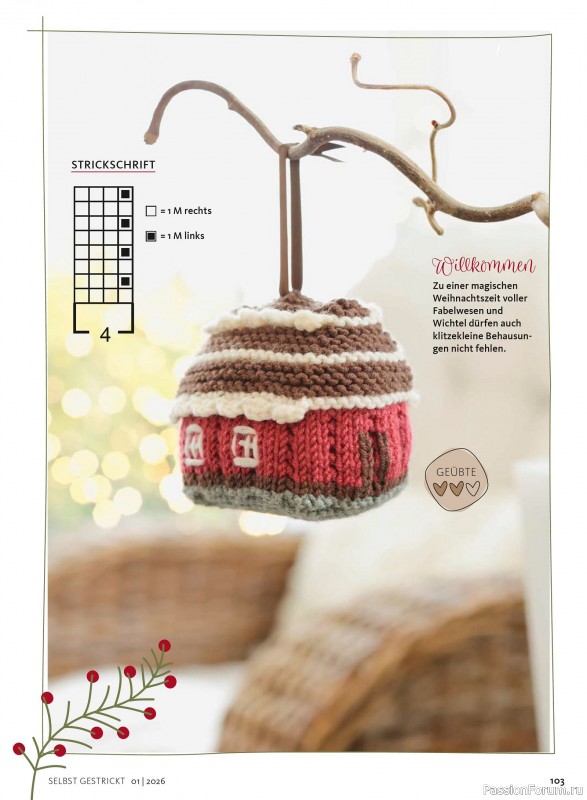 Вязаные проекты в журнале «Selbst Gestrickt №1 2026»