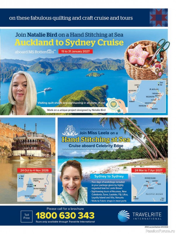 Коллекция проектов для рукодельниц в журнале &laquo;Australian Homespun №230 2026&raquo;