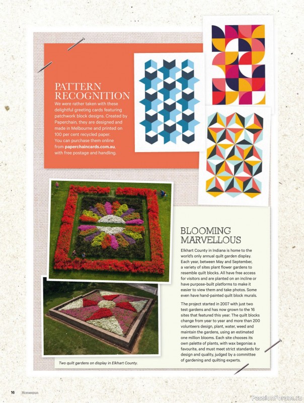 Коллекция проектов для рукодельниц в журнале «Australian Homespun - October-November 2025»