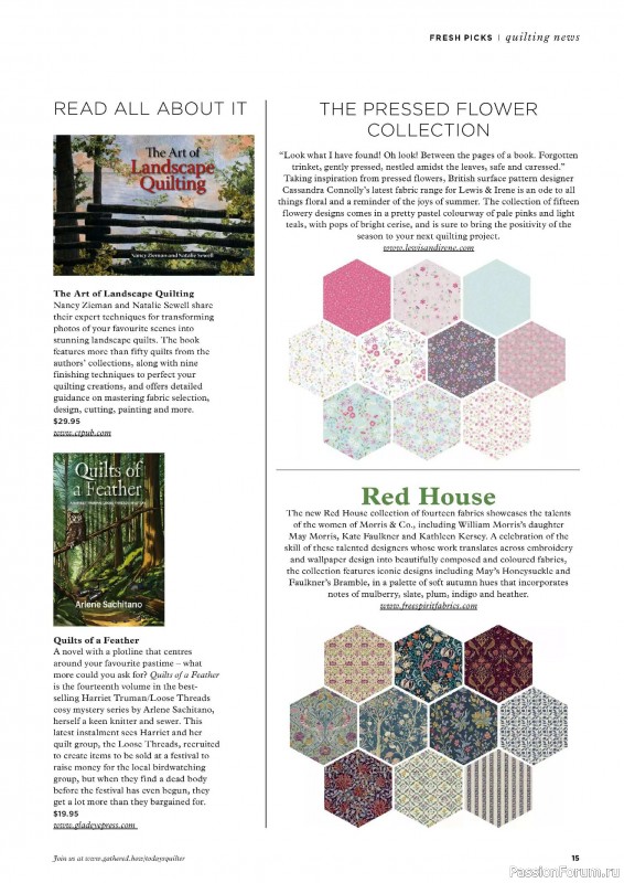 Коллекция проектов для рукодельниц в журнале «Todays Quilter №126 2025»