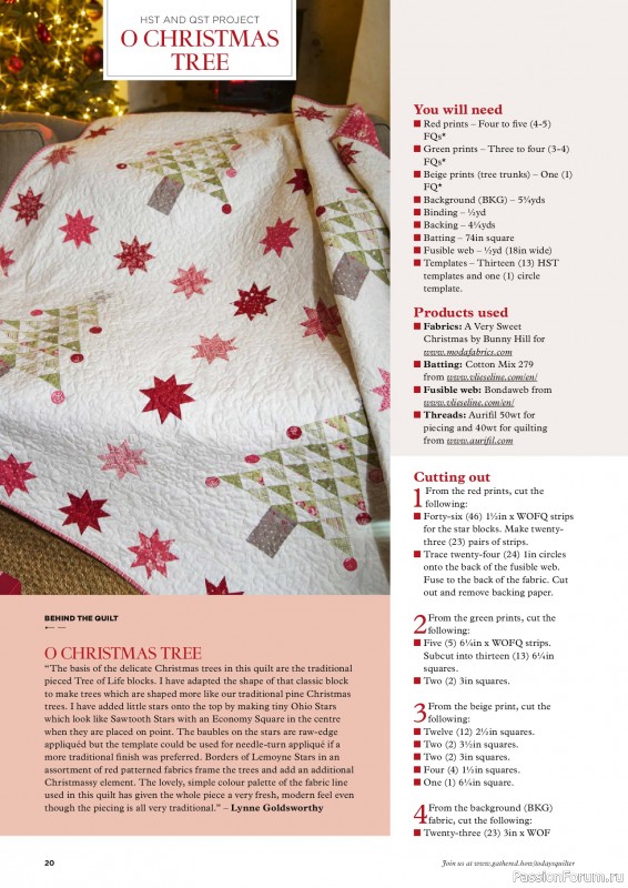 Коллекция проектов для рукодельниц в журнале «Todays Quilter №132 2025»