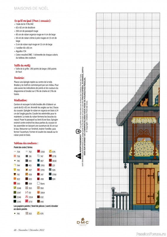Коллекция вышивки в журнале «Creation Point de Croix №97 2022»