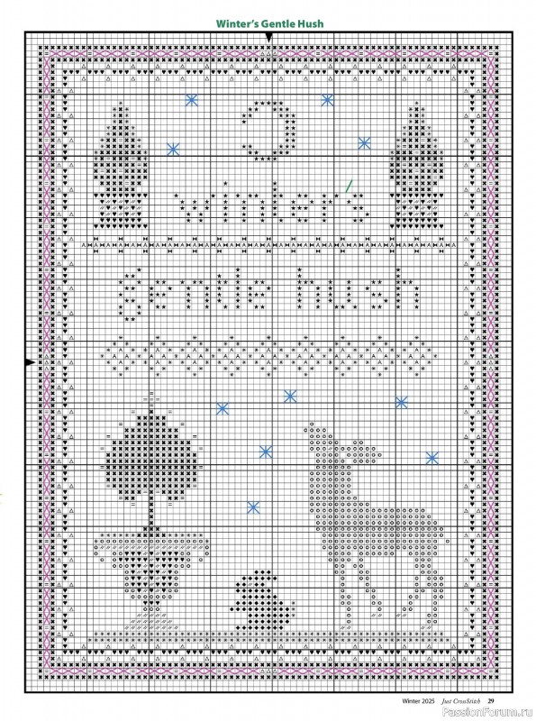 Коллекция вышивки в журнале «Just CrossStitch - Winter 2025»