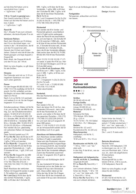Вязаные модели в журнале «Burda Stricken №1 2023»