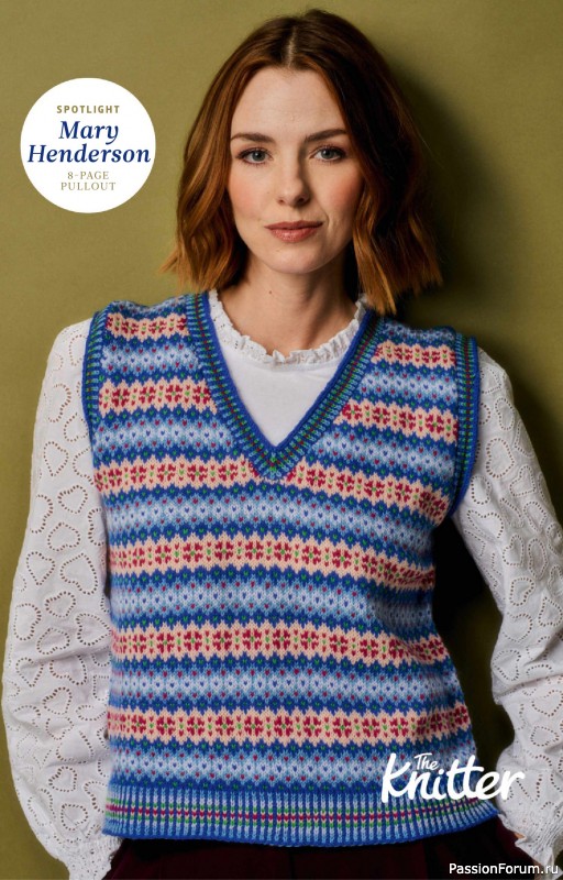 Вязаные проекты спицами в журнале &laquo;The Knitter №225 2026&raquo;