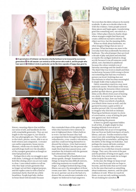 Вязаные проекты спицами в журнале «The Knitter №229 2026»