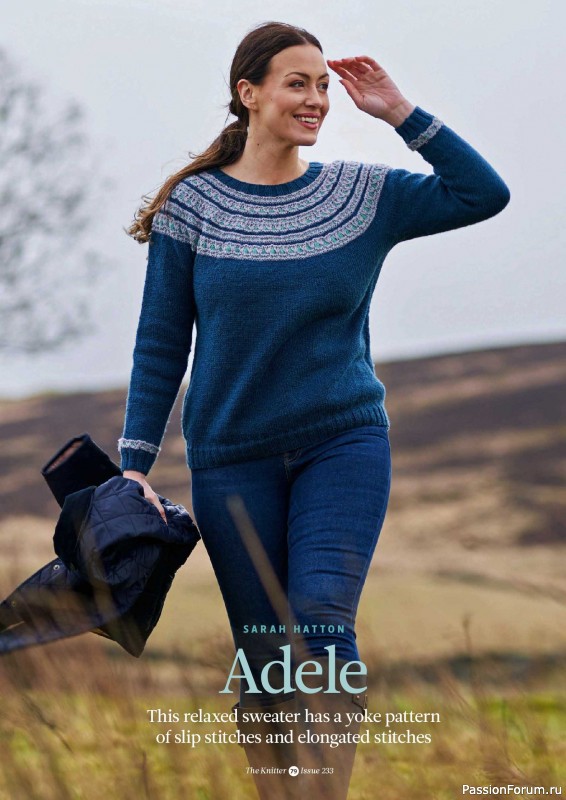 Вязаные проекты спицами в журнале «The Knitter №232 2026»
