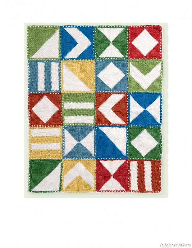 Вязаные проекты в книге «Crochet Modular Blankets»