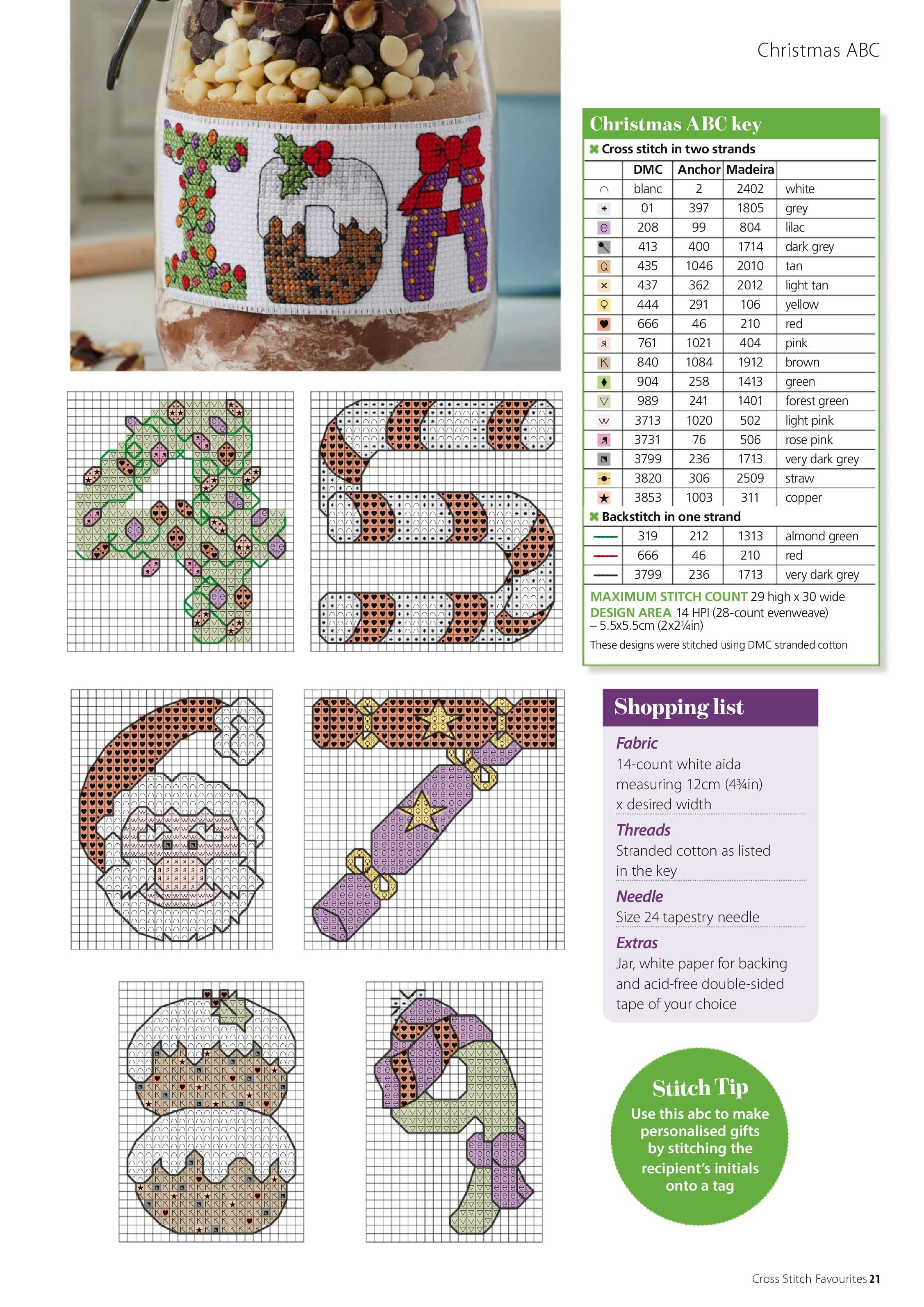 Коллекция вышивки в журнале «Cross Stitch Favourites Christmas 2023