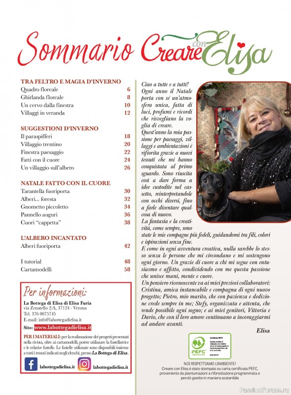 Коллекция проектов для рукодельниц в журнале «Creare Con Elisa №12 2025»