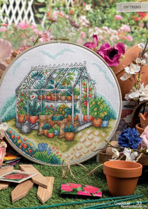 Коллекция вышивки в журнале «CrossStitcher №385 2022»